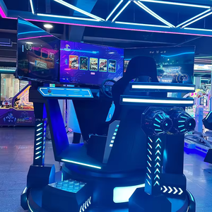 Nuovo Simulatore di Corse con <span class=keywords><strong>3</strong></span> Gradi di Libertà, <span class=keywords><strong>3</strong></span> Schermi, Auto da Corsa in Metallo con Effetto di Rotazione a 360 Gradi per Parchi Avventura - Product Image 5