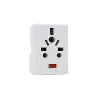 Adaptor Multi Colokan Universal MG7196N 3 Arah UK dengan 3 Stopkontak 10A Ekstensi Plastik