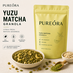 <span class=keywords><strong>Granola</strong></span> Premium Matcha Yuzu avec des noix et des fruits, céréales de petit-déjeuner croustillantes à l'avoine, prêtes à manger - Product Image 1
