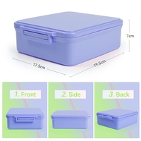 Nouvelle arrivée Aohae : boîte à lunch scolaire pour enfants, réutilisable, anti-fuite, 4 compartiments, ensemble de boîtes à bento isothermes