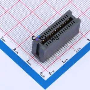 HEV34LP03BK Gold Finger <b>Connector</b> SMD,P=1.27mm <b>Connector</b> ( <b>Connector</b> Type: EDGE SLOT )( Pitch: 1.27mm )( Total PIN Count: 34P ) - Product Image 1