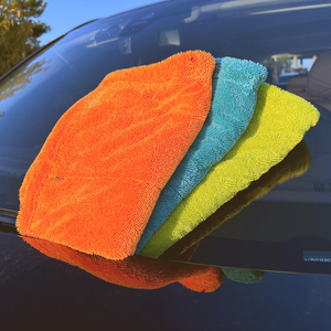 Dahui không xoắn Vòng Bện khăn đống xoắn vải nam hàn quốc khô màu đen bện 600 GSM hai lớp khăn xe - Product Image 5