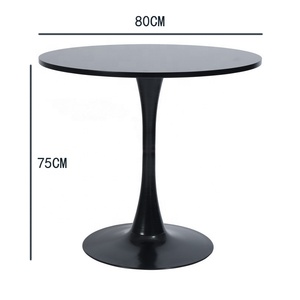 Modern Minimalist Negotiation Marble <strong>Tulip</strong> Chair Nordic Luxury Reception Coffee Dining <strong>Table</strong> Small Round Meeting Office <strong>Table</strong> - Product Image 2