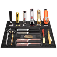 Tapis magnétique en PVC et caoutchouc pour salon de coiffure, tapis de collecte magnétique en silicone pour restes de cheveux