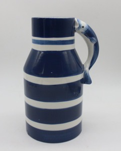 <span class=keywords><strong>Vase</strong></span> en céramique avec motif de sardines fumées de Monterey Bay, décoration d'intérieur, ornement, récipient en porcelaine blanche pour la décoration d'étagères et de tables - Product Image 4