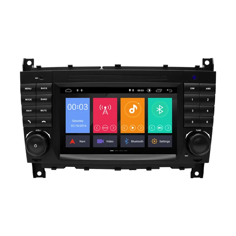Xonrich 2 DIN 7 inç 1 + 16GB GPS navigasyon ses için Mercedes Benz W203 W209 W463 araba radyo otomatik Android