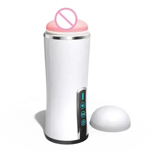 自動10振動と声男性マスターベーター男性のための大人の大人のおもちゃ充電式膣本物のプッシーエロ人工膣 - Product Image 3