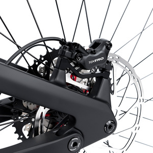 Bicicleta Eléctrica de Montaña de Alta Gama con Motor Central de 250W, Cuadro de Fibra de Carbono, Suspensión Completa, Frenos de Disco Hidráulicos, 36V, para Adultos - Product Image 4