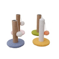 Vente chaude petit chat sisal griffoir avec balle en peluche chat jouet transfrontalier chat escalade cadre emballé dans un carton