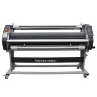 Machine à plastifier automatique LF1700-D1, format large 1630 mm (64'') pour film et bois, plastifieuse à rouleaux à chaud haute précision