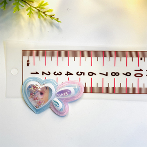 Romántico impermeable TPU transparente lazos y corazones encantos cuentas de arena brillantes para decoraciones de zapatos y pinzas para el cabello de bebé regalos - Product Image 5