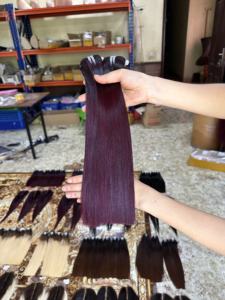 Extensiones de Cabello Humano Vietnamita de Lujo, Cabello Natural Liso Virgen Remy con Cutícula Intacta para Venta al por Mayor Global - Product Image 4