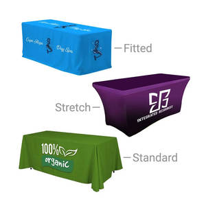 Vente en gros <span class=keywords><strong>pas</strong></span> <span class=keywords><strong>cher</strong></span> tissu spandex imperméable nappe brodée extensible avec logo événements <span class=keywords><strong>de</strong></span> salons commerciaux publicitaires - Product Image 4