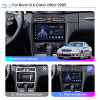Radio para Auto Junsun con Carplay de 9 Pulgadas y Android para Mercedes Benz Clase C, Clase CLK, S203, W203, W209, A209, Reproductor de DVD, Estéreo