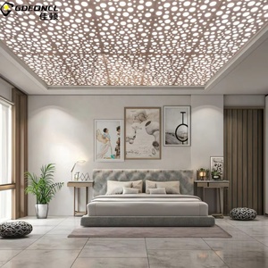 Tùy chỉnh chống cháy lớp A và cách âm nhôm đục âm trần gạch cho trung tâm mua sắm và sử dụng ngoài trời - Product Image 2