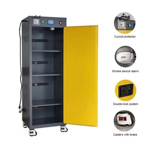 Armadio Intelligente Ignifugo per Stoccaggio e Ricarica Batterie al Litio con Protezione IP54, 16 Prese, Estintore ad Aerosol - Product Image 4