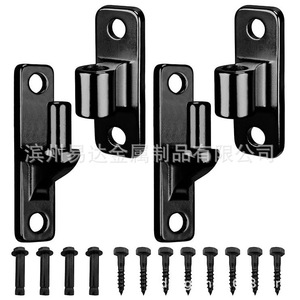 Bisagras de puerta negras para montaje en pared, de acero inoxidable 304, con apertura de 180 grados para puertas de granja - Product Image 3