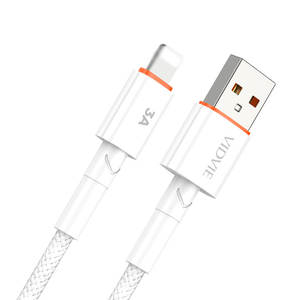 สายชาร์จเร็ว VIDVIE <span class=keywords><strong>รุ่น</strong></span>ปรับแต่งพิเศษ 3A สำหรับ iPhone 13/14 11 Pro สายถักไนลอนแบบ Type-C สำหรับ Apple ใช้กับหูฟังได้ - Product Image 2
