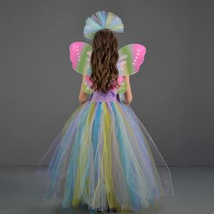 Nuevo Disfraz de Princesa de Hadas para Halloween 2026, Vestido de Tul con Alas para Niñas, para Fiestas de Cumpleaños, Navidad y Festividades - Product Image 6
