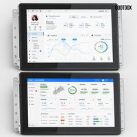 Máquina de Control Integrada Android de Montaje Empotrado de 7/10.1/15.6/21.5 Pulgadas RK3562 RK3568 para Información en Estaciones de Tren y Talleres
