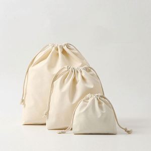 Wholesale Custom Logo Size White Black <b>Canvas</b> Dust Pouch <b>Large</b> Capacity Muslin Cotton <b>Canvas</b> Drawstring Closure Gift Storage <b>Bag</b> - Product Image 3