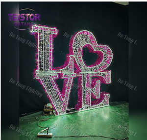 Letras LED Gigantes, Luces de Navidad, Letras Decorativas para Exteriores, Decoración para Festivales, Luces Decorativas - Product Image 4
