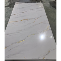 Panneaux muraux faciles à installer en marbre SPC de luxe du Qatar et du Liban, panneaux muraux en PVC, feuille de marbre UV pour la décoration murale