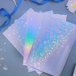 Bleidruck Großhandelspreis das beste holografische Aufkleberpapier holografisches Überzug holografisches Laminatschichten Laminatrollen A4