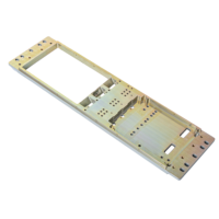 Plaques de montage en aluminium anodisé haute rigidité, usinées sur mesure par CNC pour équipements d'automatisation industrielle et de robotique