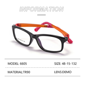 キッズメガネデュアルカラーハイクラシックチャイルドメガネフレームフレキシブルtr90メガネ近視光学メガネ眼鏡フレーム - Product Image 5