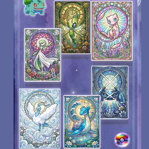 Offre Spéciale – <span class=keywords><strong>Cartes</strong></span> de collection Pokémon A6 sur le thème du monde fantastique, 25 souvenirs chinois de qualité supérieure, <span class=keywords><strong>cartes</strong></span> à épingler en cristal, vente en gros, jouets et cadeaux - Product Image 4
