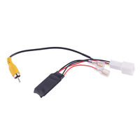Adaptateur de caméra de recul arrière Câble de rétention RVC Faisceau de câblage à 4 broches pour Toyota Land Cruiser 2012