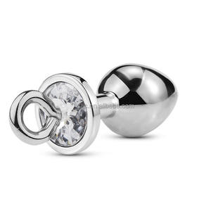 Sacknove Erotische 4 Maten Verwijderbare Trekring Metalen Diamant Alternatieve Seksspeeltjes Training Uitbreiden Zelfgemaakte Draagbare Anale Plug - Product Image 2