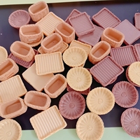 Panier de maison de poupée, panier à jouets, panier miniature en résine, modèles de paniers 3D, 100 pièces