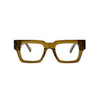 Monture optique en acétate de conception italienne monture carrée classique lunettes de luxe en acétate épais