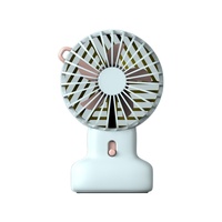 Mini ventilador cooler portátil, pequeno, recarregável, ventilador pessoal com 3 velocidades de ajuste