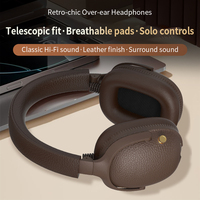 Soyto M19 headphone nirkabel HiFi, Headset gaya Retro suara Surround 3D untuk multi-perangkat
