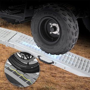 Rampas de carga de acero resistentes de 300Kg <span class=keywords><strong>Rampa</strong></span> de coche plegable <span class=keywords><strong>para</strong></span> bicicletas de coche ATVs Carga de motocicletas - Product Image 3