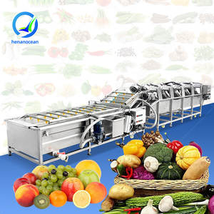 Machine de lavage, séchage, épluchage et découpe de mangues, gingembre et fruits à coque (OCEAN Date Wash Drying Grade Mango Clean Wax Ginger Wash Peel and Slice Machine) - Product Image 1