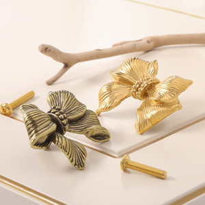 JAYA Antique Brass Drawer Pull Handles Bronze Cabinet <strong>Knobs</strong> Vintage Furniture <strong>Door</strong> Handles Inner <strong>Door</strong> Pulls for Cabinets - Product Image 3