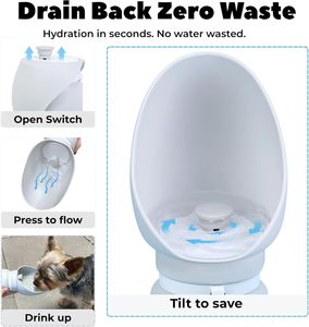Bouteille d'eau pliable pour animaux de compagnie légère, pour les voyages en plein air, étanche, sans BPA, portable, pour chien - Product Image 4