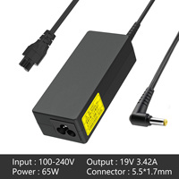 Anthy venta al por mayor 65W 19V 3.42A adaptador de cargador para portátil QC3.0 PD3.0 para Acer Aspire 4738 G ABS OTP OVP con tamaño de 5,5*1,7mm