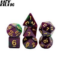 Ensemble de dés DND 7 pièces, dés polyédriques en acrylique, dés de jeu de rôle 16 mm, fournisseur en gros