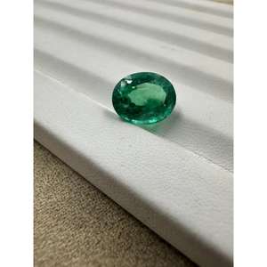 มรกตหินสีเขียวทรงไข่มรกตเจียระไนแบบธรรมชาติโปร่งใสสีเขียวมรกตผ่านการรับรองคุณภาพสูง - Product Image 2