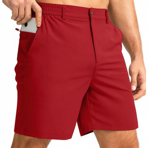 Pantalones Cortos de Golf Casuales de Verano para Hombre, Hechos a Medida, de Cintura Media, Bordados, con Patrón Sólido de Algodón, Gran Venta - Product Image 1
