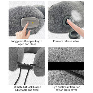 Pemijat leher & bahu tanpa kabel, pemijat jaringan dalam dengan bantal pemanas tiup portabel nyaman - Product Image 6