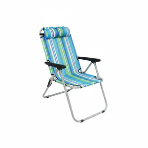 Set di 6 Sedie da Spiaggia Pieghevoli con Telaio in Alluminio e Tessuto Oxford 22x29x37,5 Pollici per Campeggio, Viaggi, Pesca e Attività all'Aperto - Product Image 4