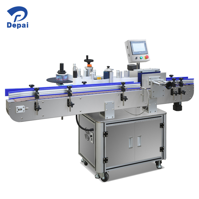 Electric Automatic Vertical Labeling Machine PLC Servo-Driven Paper Sticker for Bottles