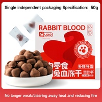 YEE Friandises pour animaux de compagnie riches en protéines Sang de lapin Sang de canard Sang de cerf Friandises saines pour chats Lyophilisées
