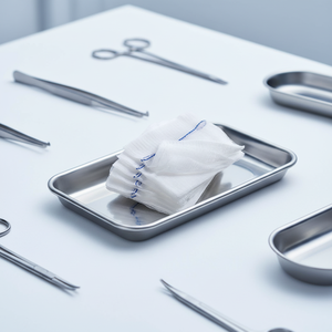 टेक्नेट चिकित्सा उपयोग एक्स-रे डिटेटेबल स्टेरिल सर्जिकल गेज पैड 5*5*5 - Product Image 1